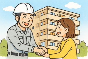 職人さんと住人