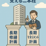 マンションの未来を変える二本柱：長期修繕計画＋長期マネジメント計画