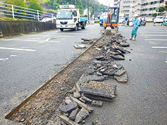 マンション駐車場舗装改修工事工程1