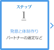 ステップ1：発意と体制作り（パートナーの選定など）